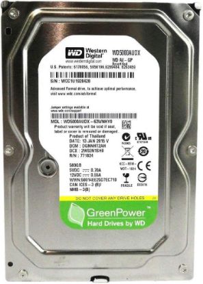 Wd 500Gb WD5000AUDX SATA 3.0 5400 3.5" RPM Hard Disk resmi