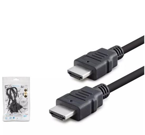 HADRON HDX2027 HDMI (M) TO HDMI (M) KABLO PVC 50CM SİYAH resmi