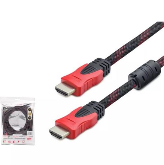 HADRON HDX2012 HDMI (M) TO HDMI (M) KABLO ÖRGÜLÜ 1.5M SİYAH resmi