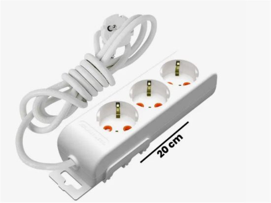 Mutlusan Rı-Tech 3lü 1mt Topraklı  Grup Priz  (001 175 310002 01 00) resmi