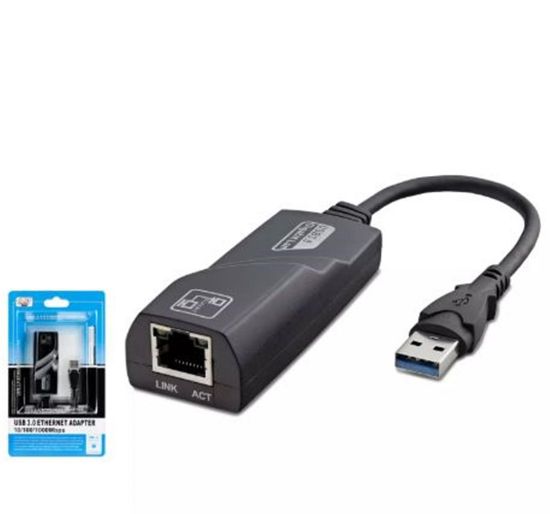 HADRON HDX5265 USB3.0 ETHERNET CARD 10/100/1000 MBPS SİYAH resmi