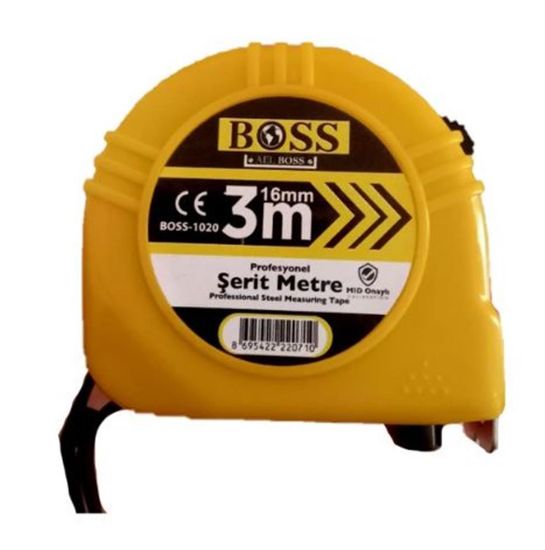 Boss Şerit Metre 16mm 3 metre resmi