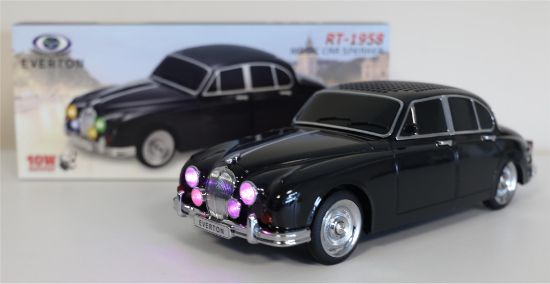 EVERTON RT-1958 Siyah Arabalı  Bluetooth Fm/Usb/Tf/Aux Şarjlı Nostaljik Radyo resmi