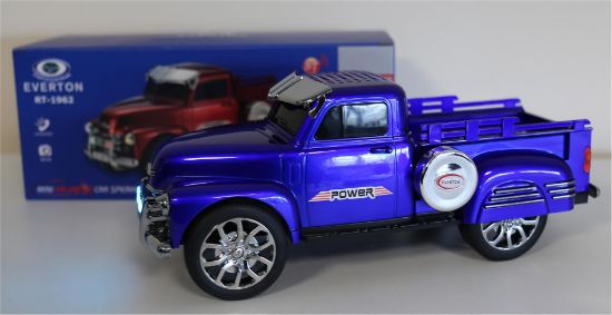 EVERTON RT-1962 Mavi (Blue) Arabalı  Bluetooth Fm/Usb/Tf/Aux Şarjlı Nostaljik Radyo resmi