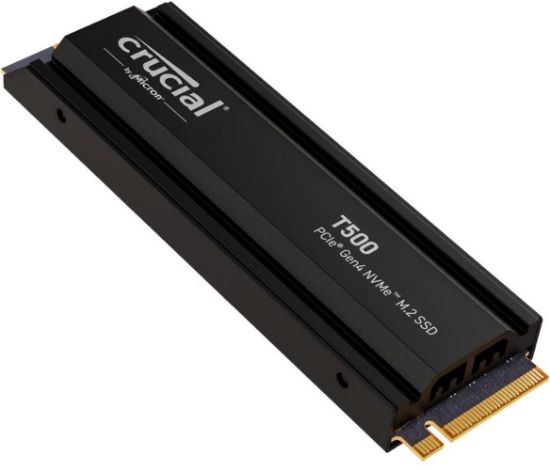 Crucial 2TB T500 PCIe Gen4 NVMe M.2 SSD (7400-7000 MBs) CT2000T500SSD5 Soğutuculu resmi