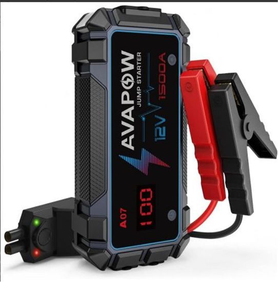 Avapow A07 12800mAh 1500A Jump Starter Taşınabilir Akü Takviye Kiti (Powerbank-QC3.0) resmi