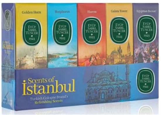 Eyüp Sabri Tuncer 16ml Silindir Cam Şişe Kolonya 5li Set Scents of İstanbul resmi