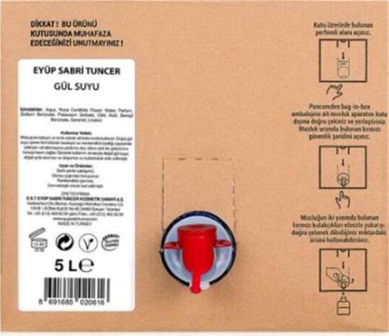 Eyüp Sabri TuncerGül Suyu 5 lt - Bag in Box resmi