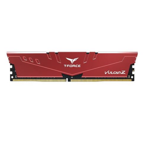 Team T-Force Vulcan Z 8GB (1x8GB) DDR4 3200MHz CL16 Kırmızı Gaming Ram (TLZRD48G3200HC16F01) resmi