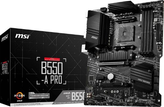 Msı B550-A Pro AM4 DDR4 Bellek 4400(OC) HDMI DP M.2 USB3.2 ATX Anakart resmi