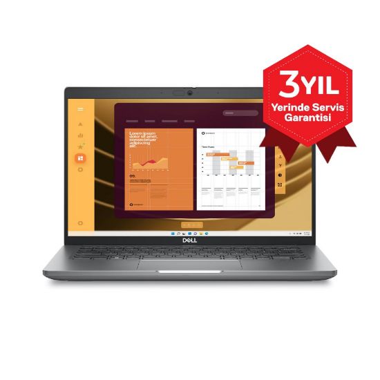 Dell Latitude 5450 Ultra 5 135U 16GB 512GB SSD 14 FHD N009L545014U Ubuntu Notebook resmi