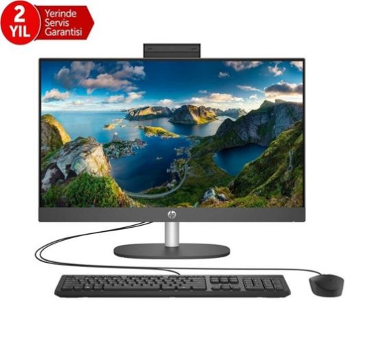 Hp ProOne 240 G10 B6JC9ES i5-1334 16GB 512SSD WiFi 6 23.8" FreeDOS Siyah AIO Bilgisayar  resmi