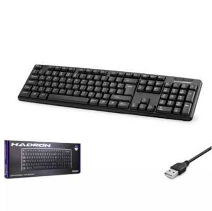 HADRON HDX2601 KABLOLU STANDART KLAVYE F SİYAH resmi