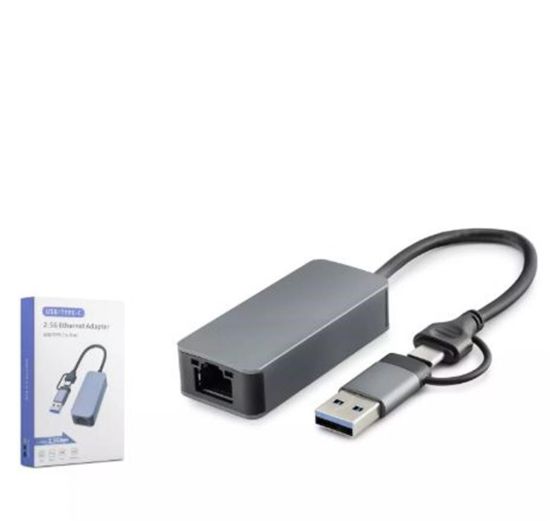 HADRON HDX7852 ETHERNET CARD USB2.0 + TYPE-C 2.5 Gigabit  resmi