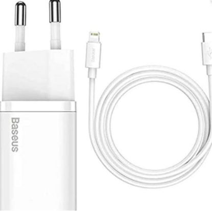 Baseus TZCCSUP-B02 20W C+C Beyaz Şarj Aleti resmi