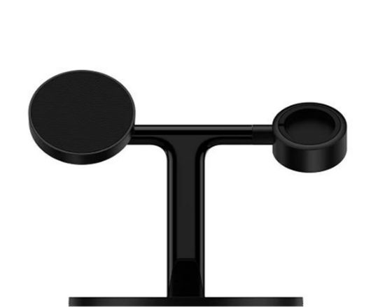 BASEUS WXTE00101 Swan 3 in 1 MagSafe 20W Wireless Şarj Özellikli Stant Siyah resmi