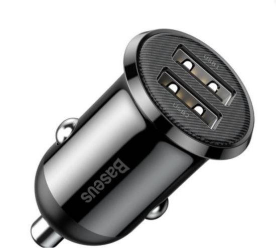 Baseus CCALLP-01 Grain Pro 2xUSB 4.8A Araç Şarj Cihazı-Siyah resmi