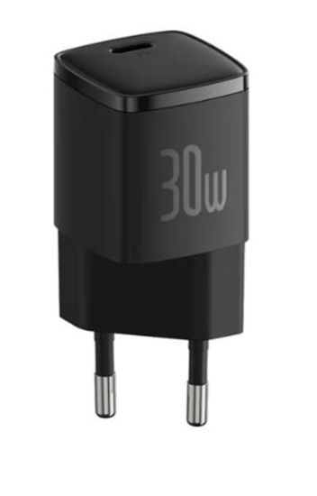 BASEUS CCXF000301 Cube Pro USB-C Hızlı Şarj Cihazı 30W Siyah resmi