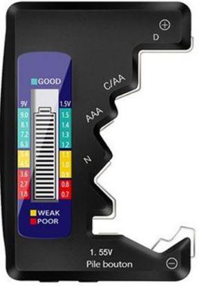 Sline M-005 Pil Test Cihazı 9V, 1.5V, AA, AAA, N Tipi Pil Testi resmi