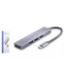 HADRON HDX7043 TYPE-C HUB 4*USB3.0 GRİ resmi