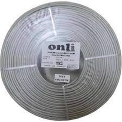 Onli 2+1 PE 1x0,50 mini Coax 2x0,50mm 100 metre Dış Ortam CCA Kamera Kablosu resmi