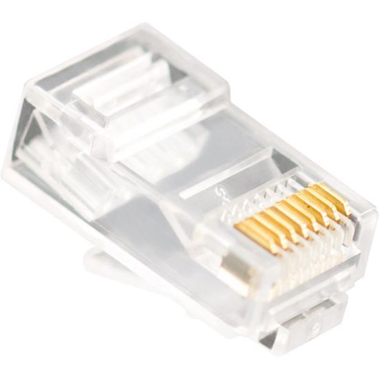 Vcom NM006 100lü Plastik RJ45 8P8C Cat6/UTP/RJ45/3u Konnektör resmi