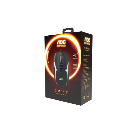AOC GM180B/LA Kablolu RGB Gaming Mouse resmi