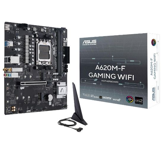 Asus Prime A620M-F GAMING WIFI 8000MHz DDR5 Soket AM5 M.2 HDMI mATX Anakart resmi