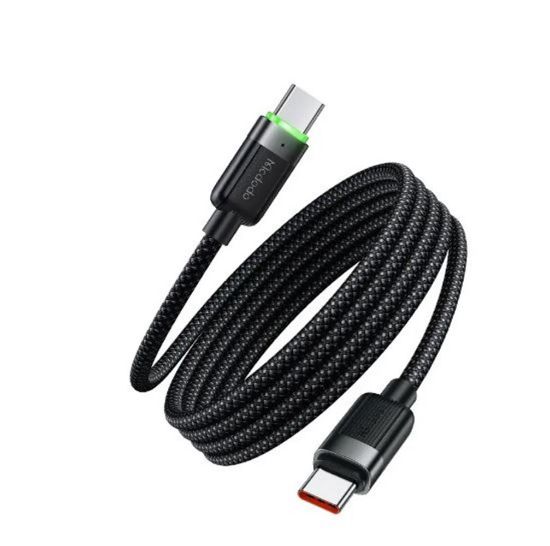 MCDODO CA-2000 60W USB-C TO USB-C MANYETİK SARILABİLİR KABLO - 1.2 M SİYAH resmi