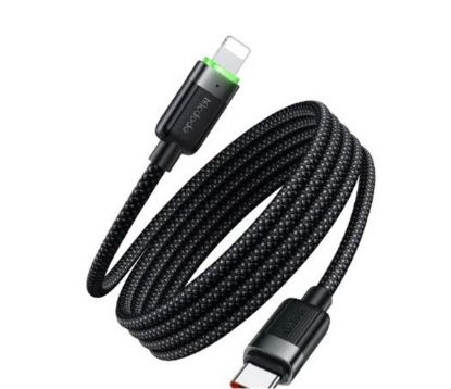 MCDODO CA-2010 36W USB-C TO LIGHTNING MANYETİK SARILABİLİR KABLO - 1.2 M SİYAH resmi