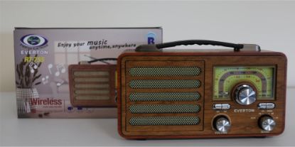 Everton Rt-755 Bluetooth Fm/Usb/Tf/Aux Şarjlı Nostaljik Radyo resmi