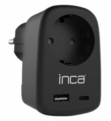 INCA IPW-42SY TYPE-C+ USB-A Giriş Soketli Duvar Prizi  resmi