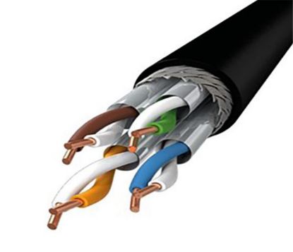 INCA ICAT6-500AG OutDoor S/FTP 23 500MT Siyah Kablo Dış Ortam  resmi