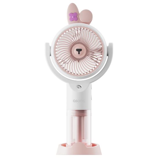 Asonic AFN26 Beyaz 500mAh 2 Kademe (Püskürtme Fonksiyon) Nemlendirici Sprey USB Fan Şarjlı  resmi