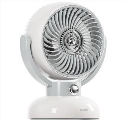 Everest EFN12 Krem 1200mAh 3 Hız Kademe Led Işıklı Retro Masaüstü Usb Fan resmi