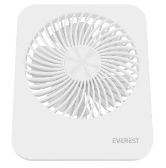 Everest EFN-601 Beyaz 2000mAh 4 Kademeli 4000RPM Hız Metal Ayak Masaüstü Usb Fan resmi