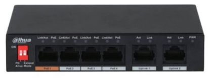Dahua PFS3006-4ET-60 6 Port 10/100 (4 Poe + 2fe Uplınk Toplam 60W Poe) resmi