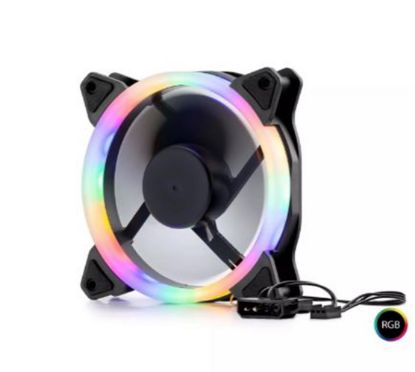 Hadron Hdx1522 Kasa Fanı Performans 4Pin Rgb 12Cm Siyah resmi