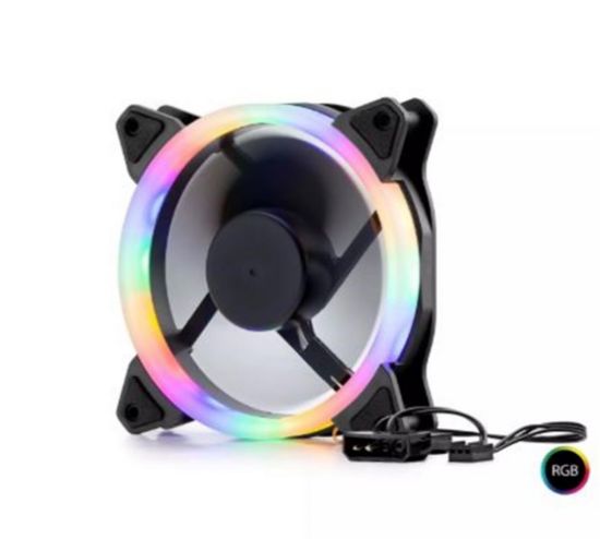 Hadron Hdx1522 Kasa Fanı Performans 4Pin Rgb 12Cm Siyah resmi