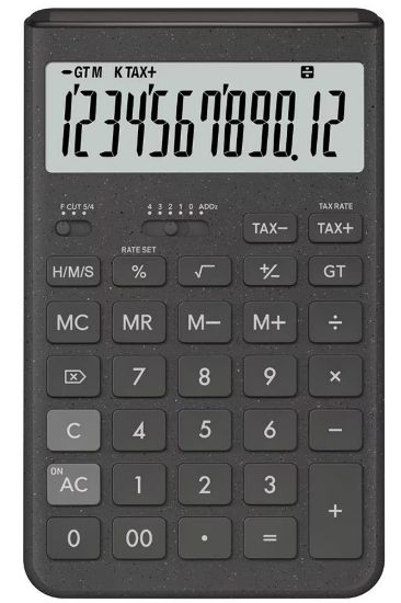 Casio JT-200T-GY 12 Hane Gri Masa Üstü Hesap Makinesi resmi