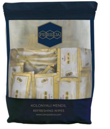 Pereja Limon Kolonyalı Mendil 7x12 50li resmi