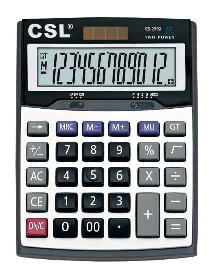 CSL CS-2592 12 Hane Masa Tipi Hesap Makinesi resmi