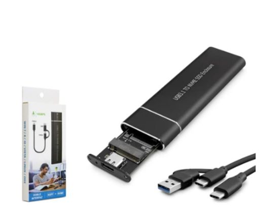 Hadron Hdx1768 Ssd Kutu Type-C3.1 + Usb3.0 Nvme M2 resmi