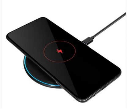 S-link SL-CWF65 Mobil Telefon Uyumlu 15W LED Logo PRM Siyah Kablosuz Şarj Cihazı resmi