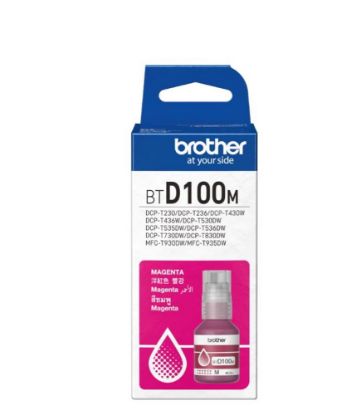 Brother BTD100M Magenta Kırmızı 5.000 Sayfa Şişe Mürekkep DCP-T430/T530/T730/T830  MFC-T930/T935 resmi