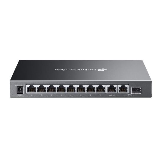 Omada Tp-Link ES210GMP 8 Port 10/100/1000 Poe+ Switch 1 Port SFP + 1 Port Uplink Cloud Switch resmi