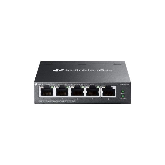Omada Tp-Link ES205GP 5 Port 10/100/1000 Poe+ 65W Cloud Switch resmi