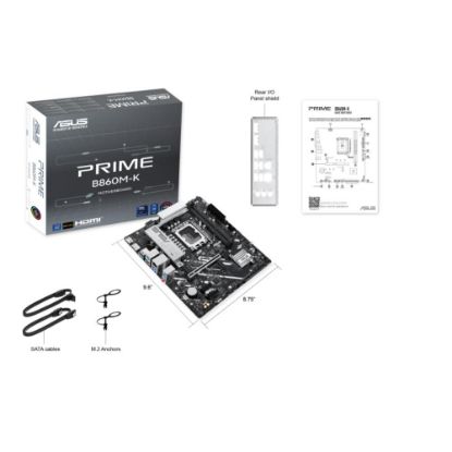 Asus Prıme B860M-K-Intel B860 Soket 1851 DDR5 8800+(OC)MHz mATX Gaming (Oyuncu) Anakart resmi