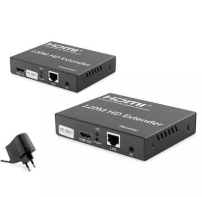 Hadron Hdx1348 120M Hdmi Extender 3840 x 2160 @30Hz 4K  Siyah resmi