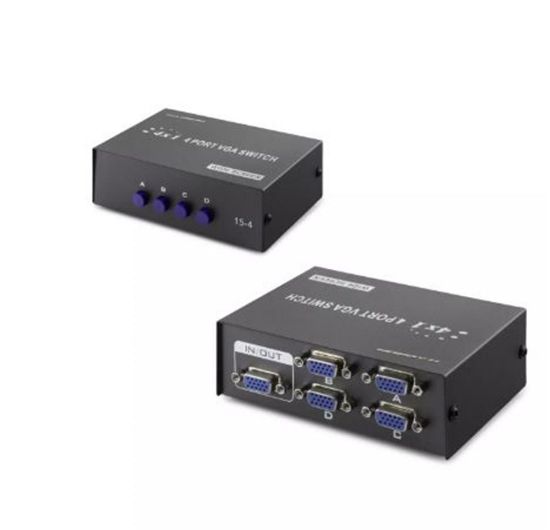 Hadron Hdx1329 4 Port Vga Switch 54Mhz 4Giriş 1Çıkış  resmi